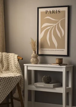 Ramme Gala Sort 30x40 cm - Passepartout Hvid 21x30 cm