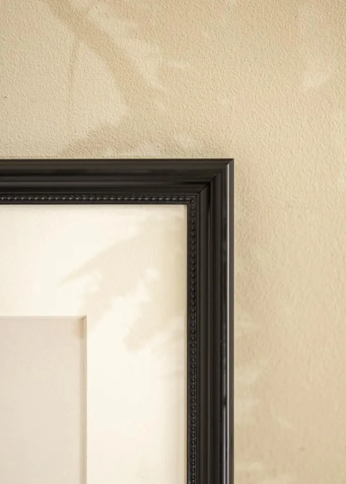 Ramme Gala Sort 42x59,4 cm (A2) - Passepartout Hvid 25x38 cm