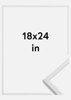 Ramme Galant Akrylglas Hvid 18x24 cm