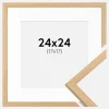 Ramme Galant Eg 24x24 cm - Passepartout Hvid 18x18 cm