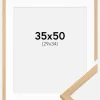 Ramme Galant Eg 35x50 cm - Passepartout Hvid 30x35 cm
