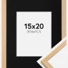 Ramme Galant Eg 15x20 cm - Passepartout Sort 4x5 inches