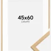 Ramme Galant Eg 45x60 cm - Passepartout Hvid 35x50 cm