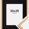Ramme Galant Eg 20x25 cm - Passepartout Sort 14x18 cm