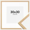 Ramme Galant Eg 30x30 cm - Passepartout Hvid 20x20 cm
