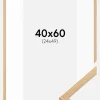 Ramme Galant Eg 40x60 cm - Passepartout Hvid 25x50 cm