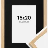 Ramme Galant Eg 15x20 cm - Passepartout Sort 4x6 inches