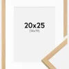 Ramme Galant Eg 20x25 cm - Passepartout Hvid 15x20 cm