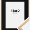 Ramme Galant Eg 45x60 cm - Passepartout Sort 32x45 cm