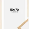Ramme Galant Eg 50x70 cm - Passepartout Hvid 42x59,4 cm (A2)