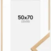 Ramme Galant Eg 50x70 cm - Passepartout Hvid 33x56 cm