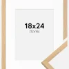 Ramme Galant Eg 18x24 cm - Passepartout Hvid 13x17 cm
