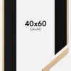 Ramme Galant Eg 40x60 cm - Passepartout Sort 25x50 cm
