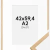 Ramme Galant Eg 42x59,4 cm (A2) - Passepartout Hvid 25x38 cm