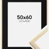 Ramme Galant Fyr 50x60 cm - Passepartout Sort 15x20 inches