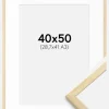 Ramme Galant Fyr 40x50 cm - Passepartout Hvid 29,7x42 cm (A3)