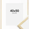 Ramme Galant Fyr 40x50 cm - Passepartout Hvid 27x35 cm