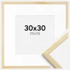 Ramme Galant Fyr 30x30 cm - Passepartout Hvid 20x20 cm
