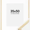 Ramme Galant Fyr 35x50 cm - Passepartout Hvid 9x12 inches