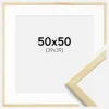 Ramme Galant Fyr 50x50 cm - Passepartout Hvid 40x40 cm