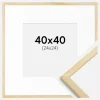 Ramme Galant Fyr 40x40 cm - Passepartout Hvid 25x25 cm