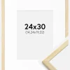 Ramme Galant Fyr 24x30 cm - Passepartout Hvid 6x8 inches