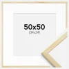 Ramme Galant Fyr 50x50 cm - Passepartout Hvid 35x35 cm