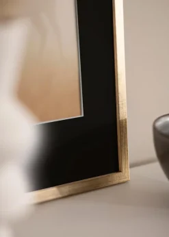 Ramme Galant Guld 30x40 cm - Passepartout Sort 8x12 inches