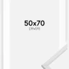 Ramme Galant Hvid 50x70 cm - Passepartout Hvid 40x60 cm