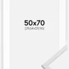 Ramme Galant Hvid 50x70 cm - Passepartout Hvid 16x24 inches
