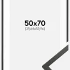 Ramme Galant Sort 50x70 cm - Passepartout Hvid 16x24 inches