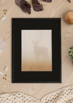 Ramme Galant Sort 24x30 cm - Passepartout Sort 6x8 inches