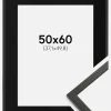 Ramme Galant Sort 50x60 cm - Passepartout Sort 15x20 inches