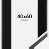 Ramme Galant Sort 40x60 cm - Passepartout Sort 25x50 cm