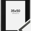 Ramme Galant Sort 35x50 cm - Passepartout Sort 10x15 inches