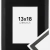 Ramme Galant Sort 13x18 cm - Passepartout Sort 3,5x5 inches