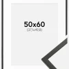 Ramme Galant Sort 50x60 cm - Passepartout Hvid 15x20 inches
