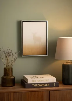 Ramme Geb Svæveramme Sølv/Sort - Valgfri Størrelse