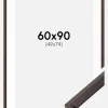 Ramme Globe Espresso 60x90 cm - Passepartout Hvid 50x75 cm