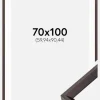 Ramme Globe Espresso 70x100 cm - Passepartout Hvid 24x36 inches