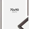 Ramme Globe Espresso 70x90 cm - Passepartout Hvid 60x80 cm