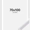 Ramme Globe Hvid 70x100 cm - Passepartout Hvid 62x85 cm