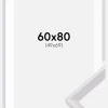 Ramme Globe Hvid 60x80 cm - Passepartout Hvid 50x70 cm