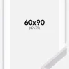 Ramme Globe Hvid 60x90 cm - Passepartout Hvid 50x80 cm