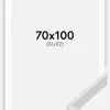 Ramme Globe Hvid 70x100 cm - Passepartout Hvid 62x93 cm