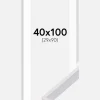 Ramme Globe Hvid 40x100 cm - Passepartout Hvid 30x91 cm