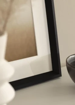 Ramme Globe Sort - Valgfri Størrelse (Akrylglas)