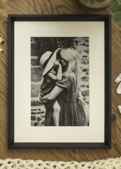 Ramme Globe Sort - Valgfri Størrelse (Akrylglas)