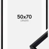 Ramme Globe Sort 50x70 cm - Passepartout Hvid 40x60 cm