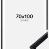 Ramme Globe Sort 70x100 cm - Passepartout Hvid 62x85 cm